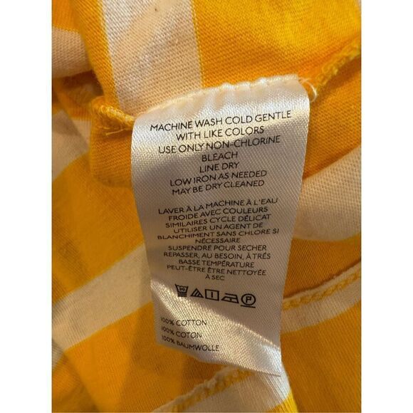 Anthropologie Yellow and Cream Striped Shrug Cardigan- Size S - Picture 6 of 7